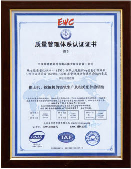 Certification Name: Quality Management System Certificate